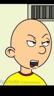 ai character: Caillou  background