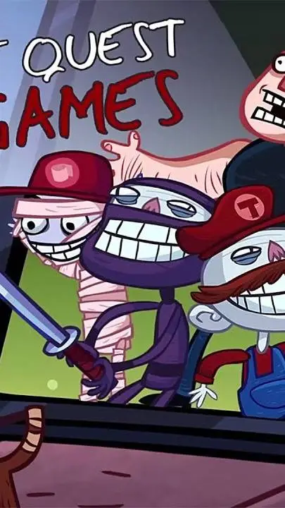 ai character: Troll Face Quest V background