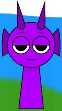 ai character: Durple background