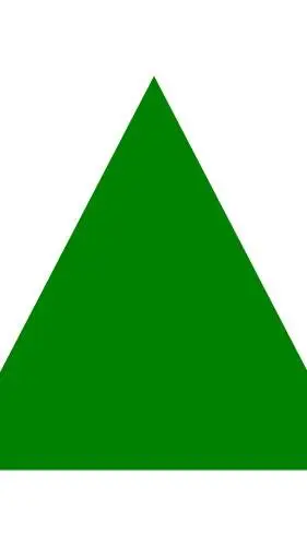 ai character: Green Triangle background