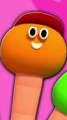 ai character: Orange background