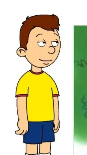 ai character: Caillou  background