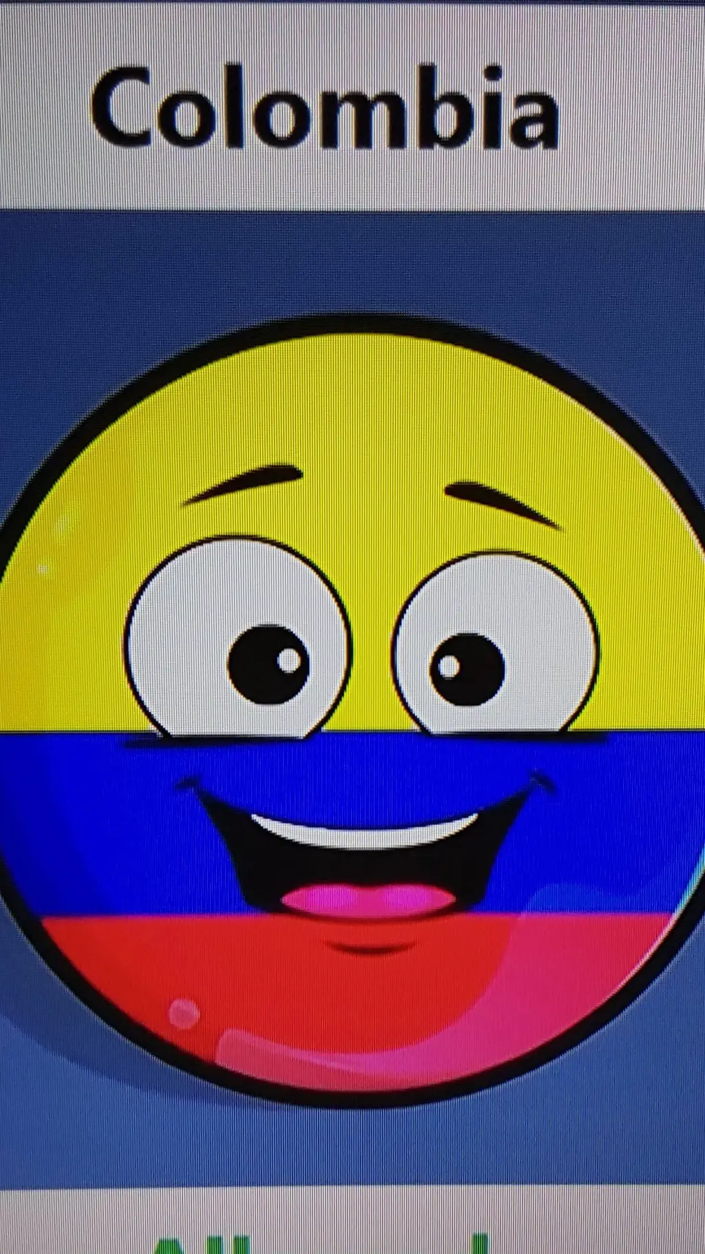 ai character: Nice Colombia  background
