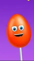 ai character: Red Egg background