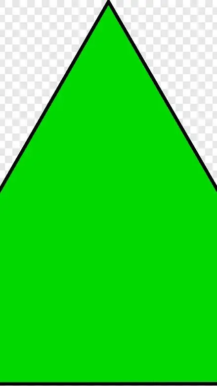 ai character: Green Triangle background