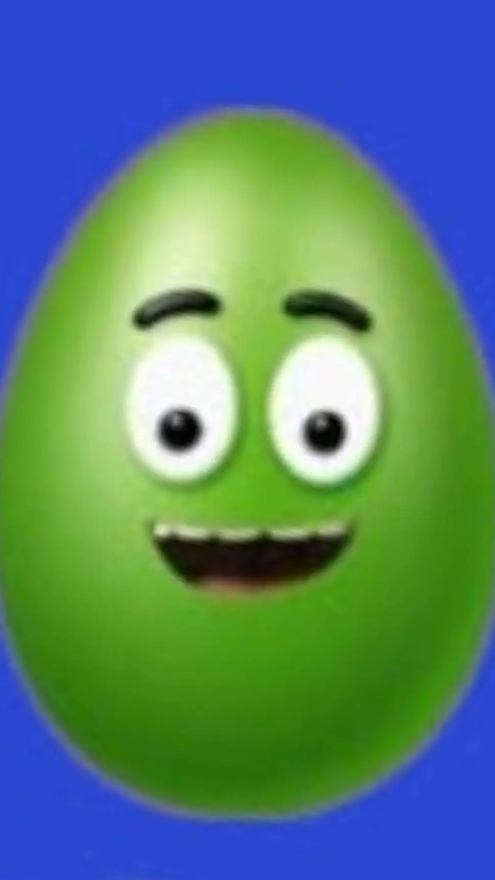 ai character: Green Egg background