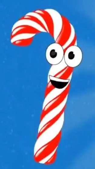 ai character: Candy Cane background