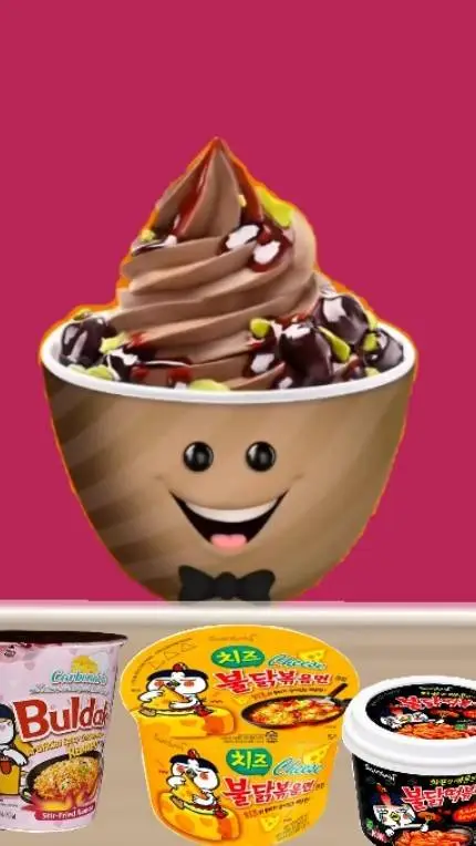 ai character: Frozen Yogurt background