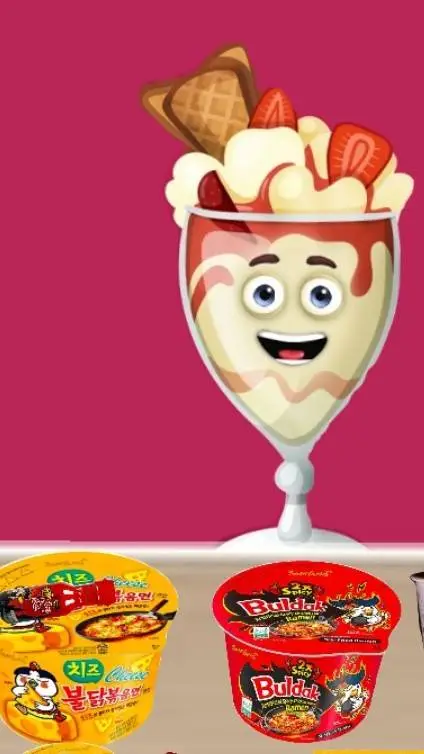 ai character: Ice Cream background