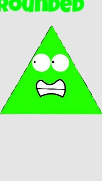ai character: Green Triangle background