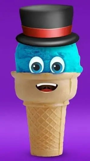 ai character: Glace background