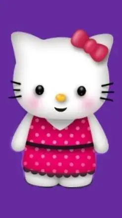 ai character: Hello Kitty background