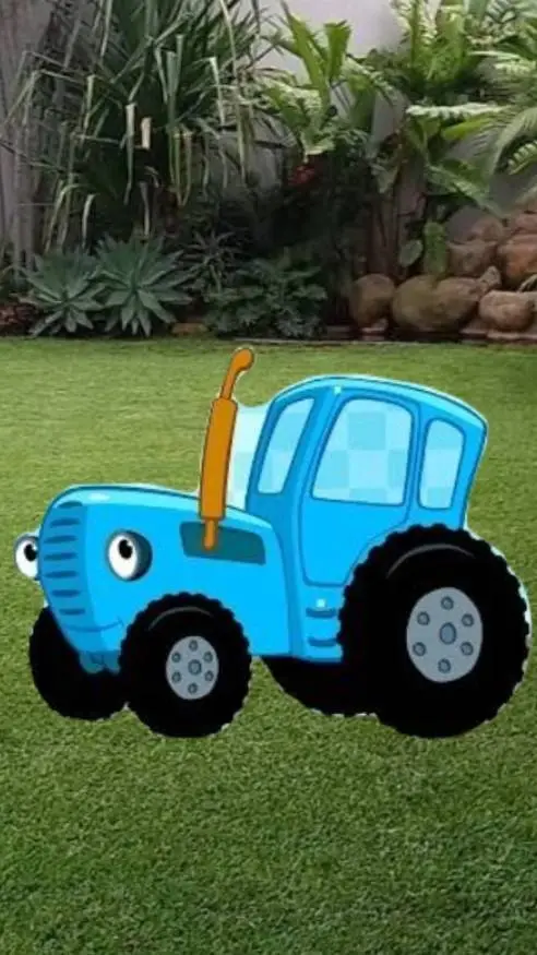 ai character: Le Tracteur Bleu background
