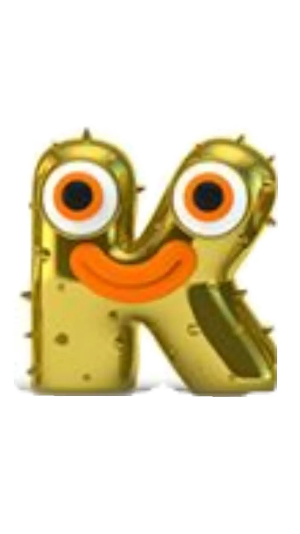 ai character: K Gold background