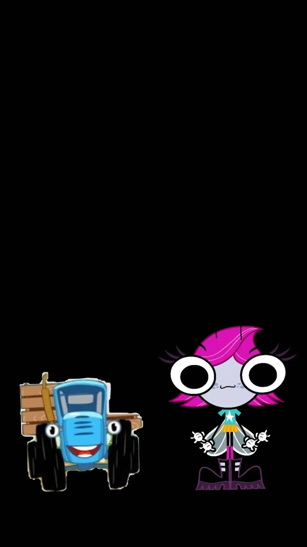 ai character: Tracteur Bleu BF  background