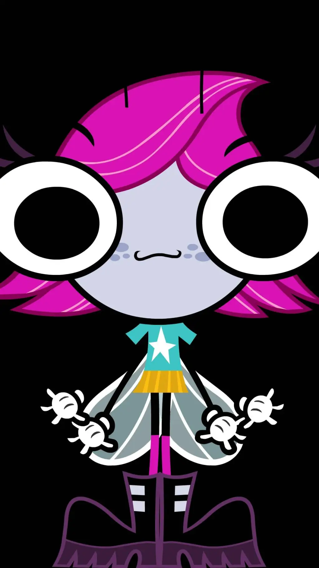ai character: MAGGIE PESKY background