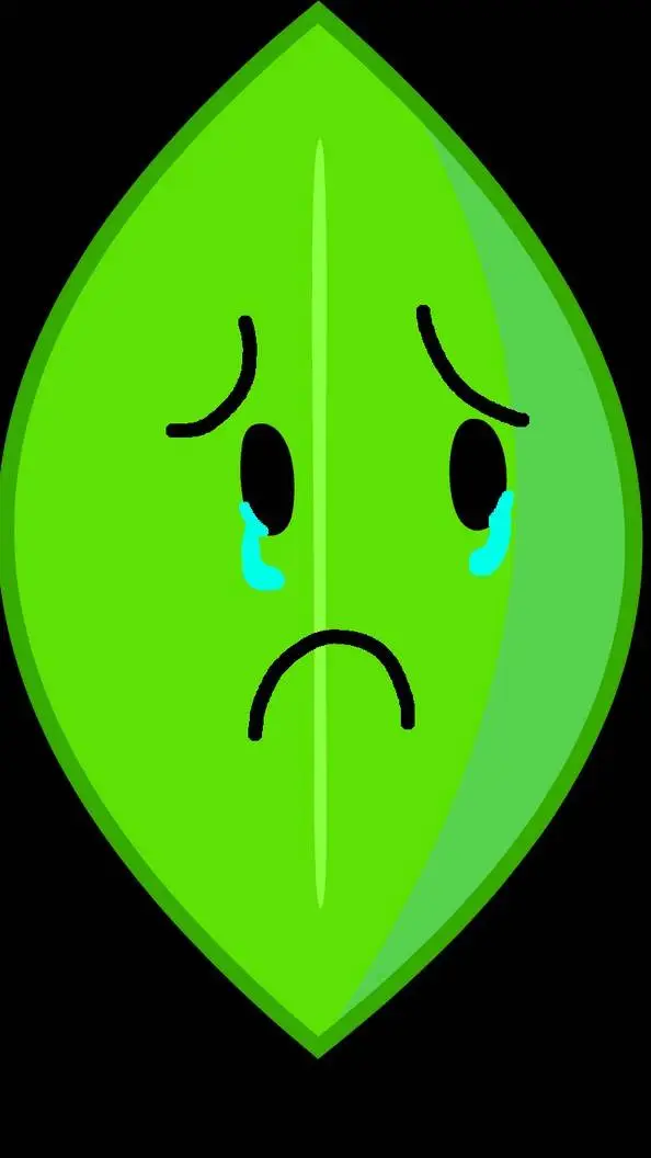 ai character: Leafy est triste background