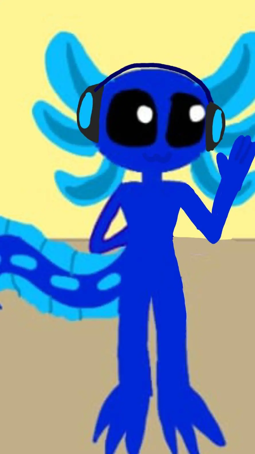 ai character: Axøloty  background