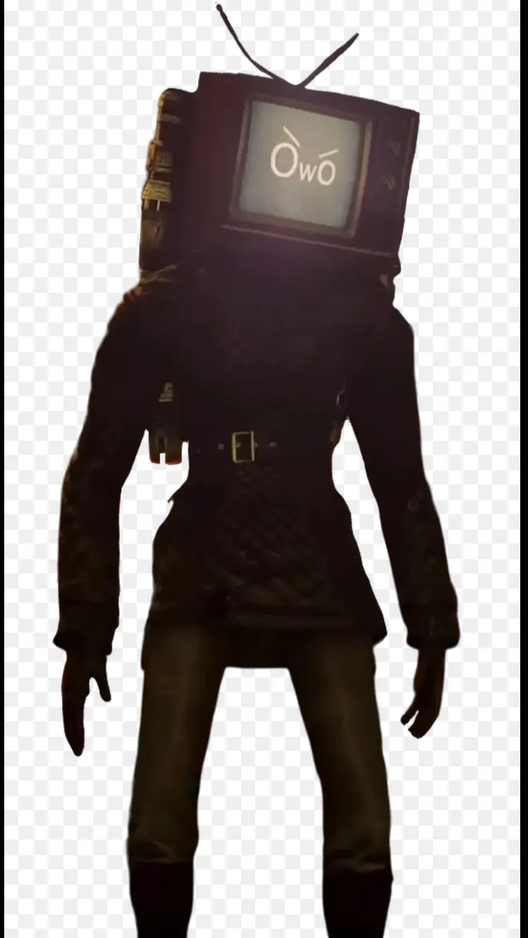 ai character: tv woman background