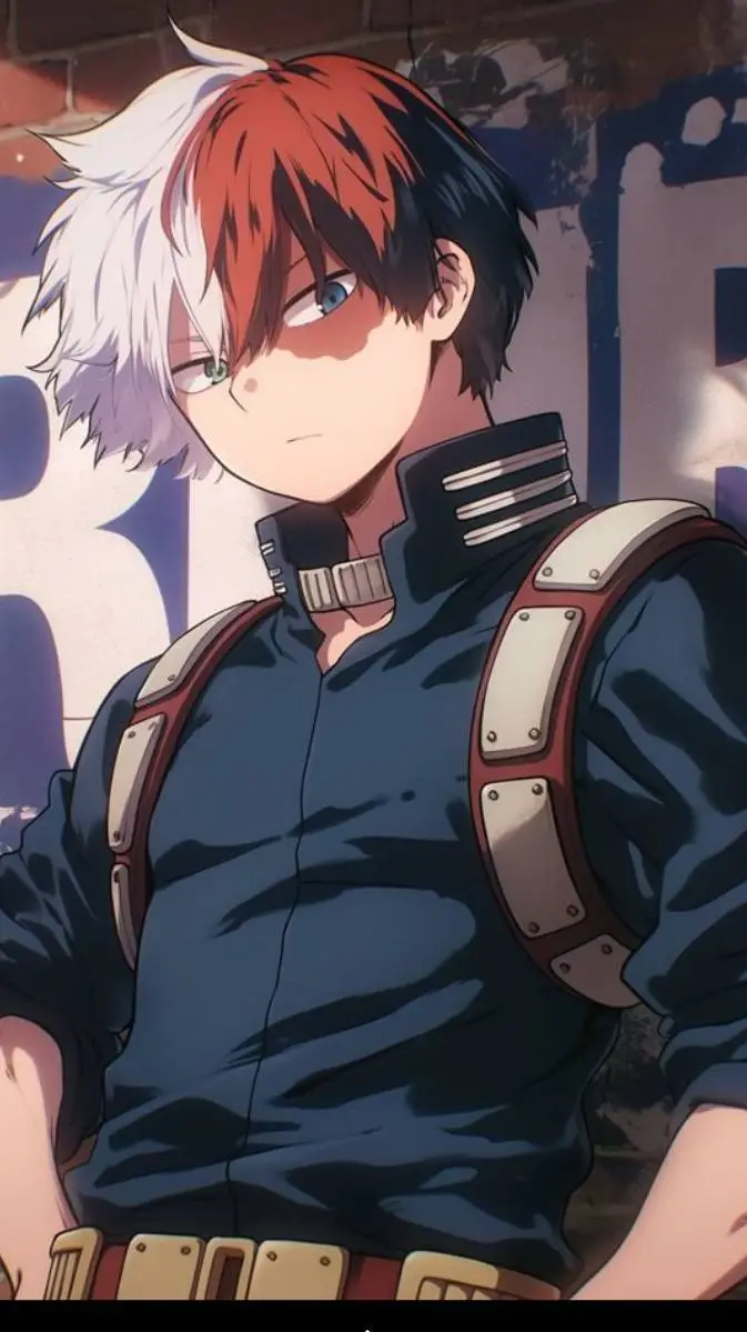 ai character: Shoto Todoroki❄️🔥 background