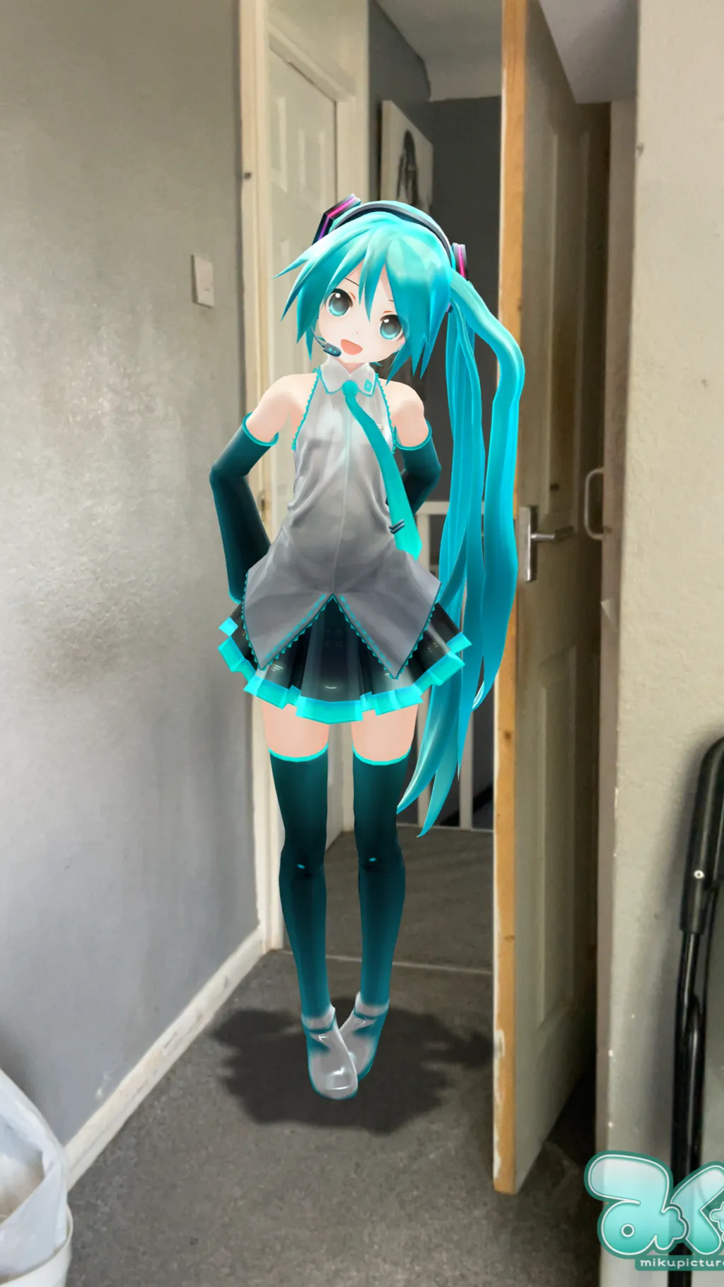 ai character: Miku background