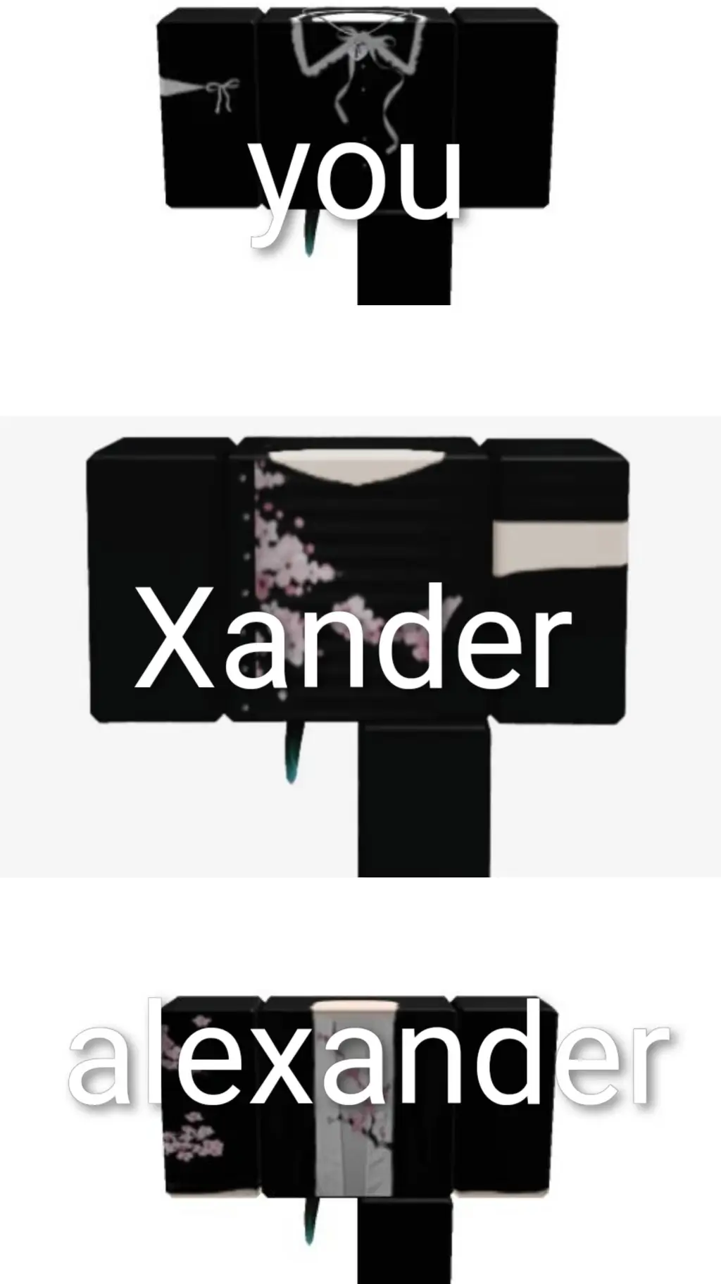 ai character: 2 boys 1 femboy background