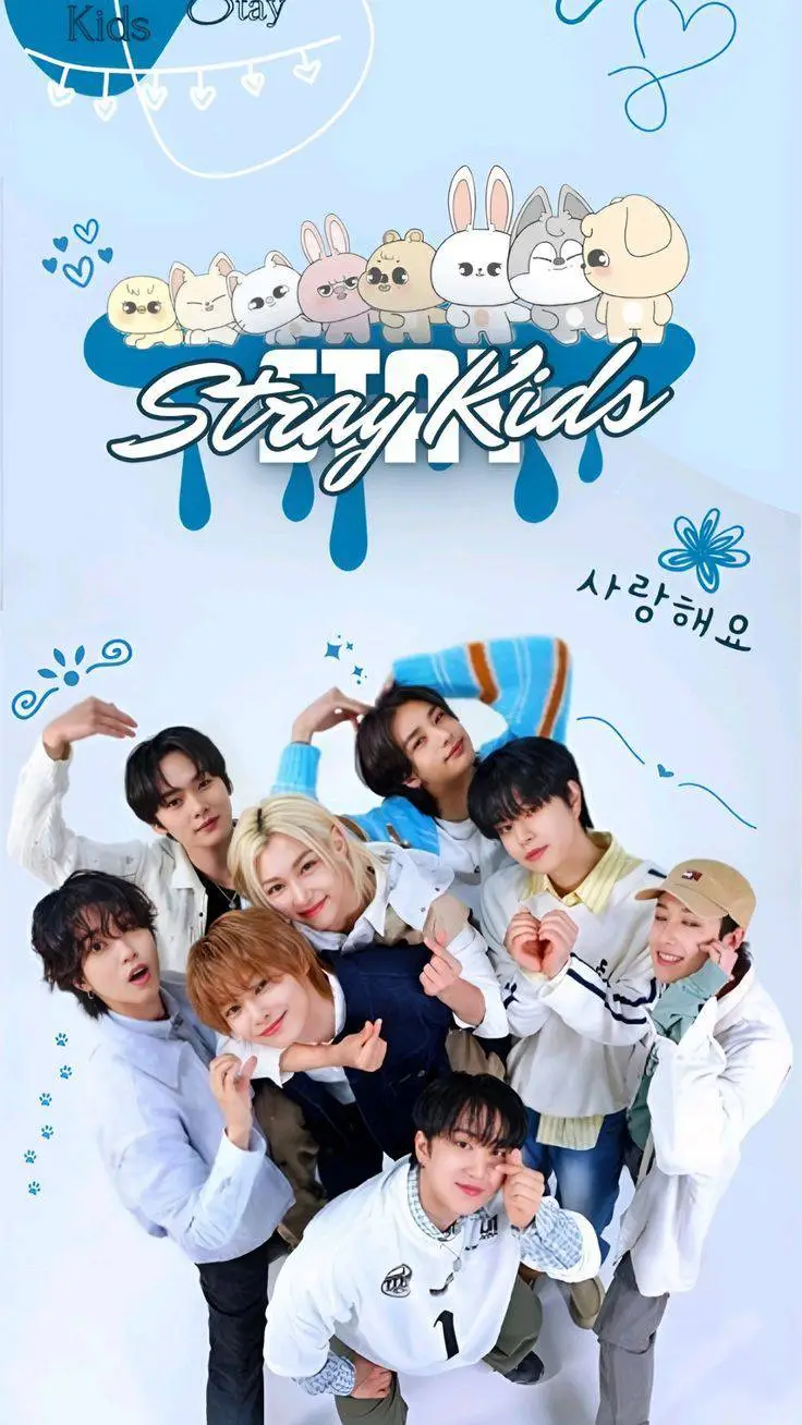 ai character: Strey kids 🤍 background