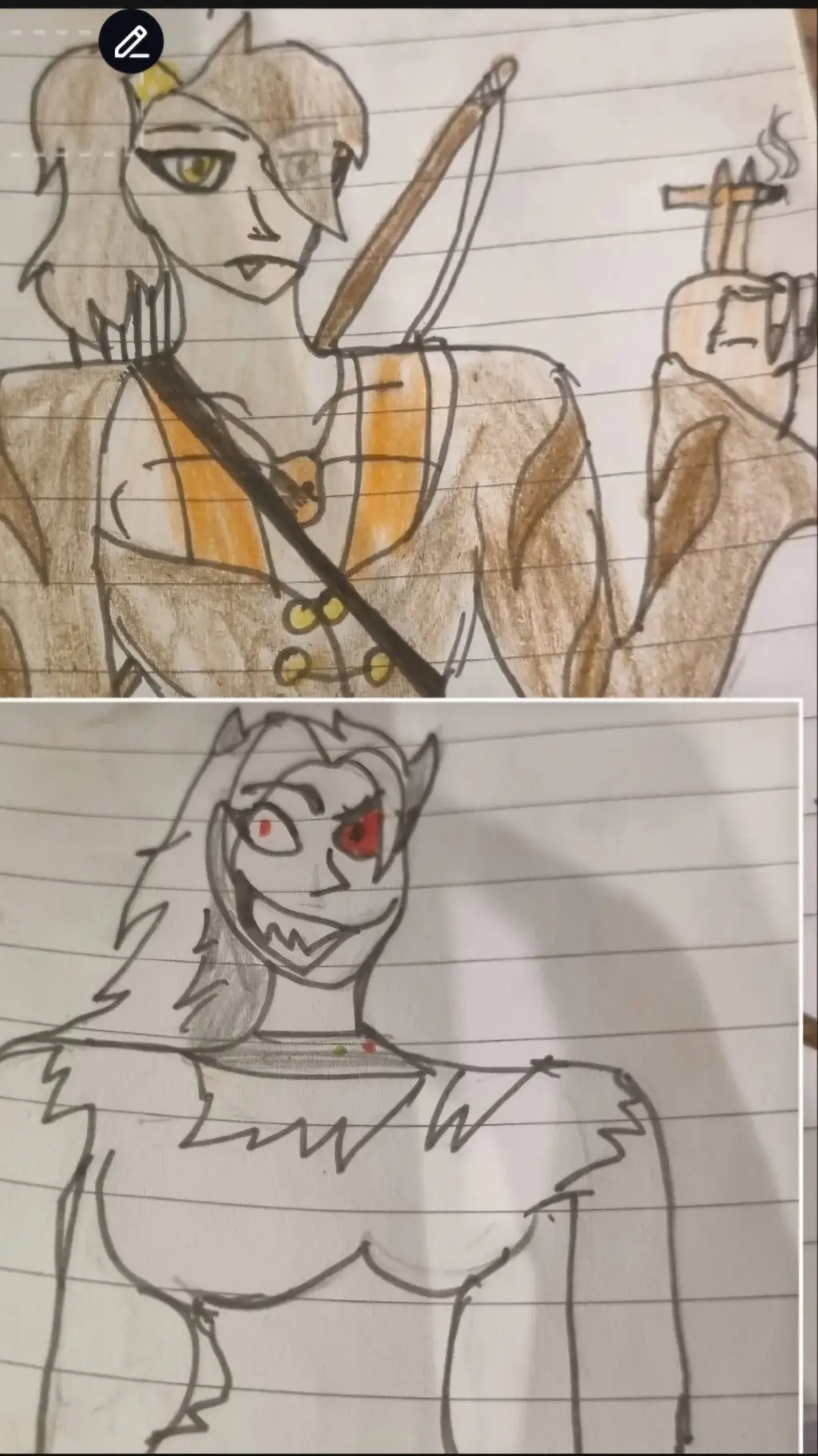 ai character: rexy x indy my ver background