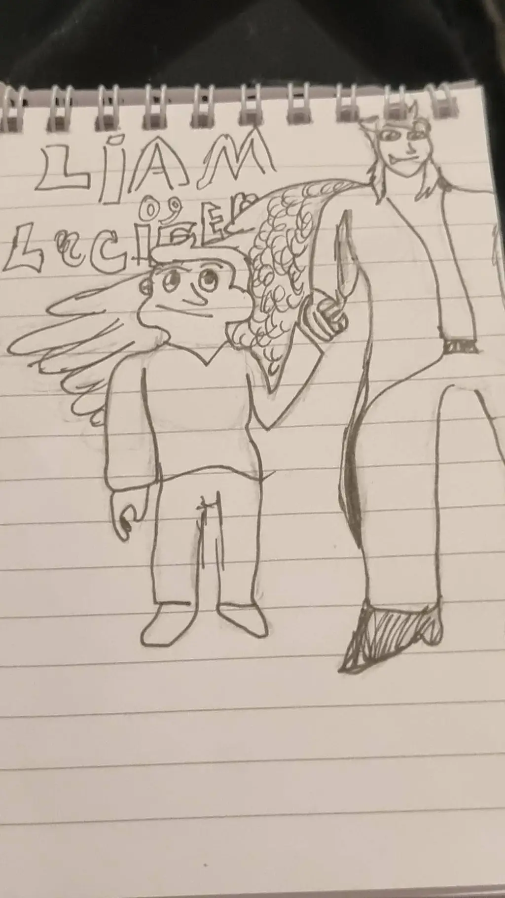 ai character: lucifer og liam  background