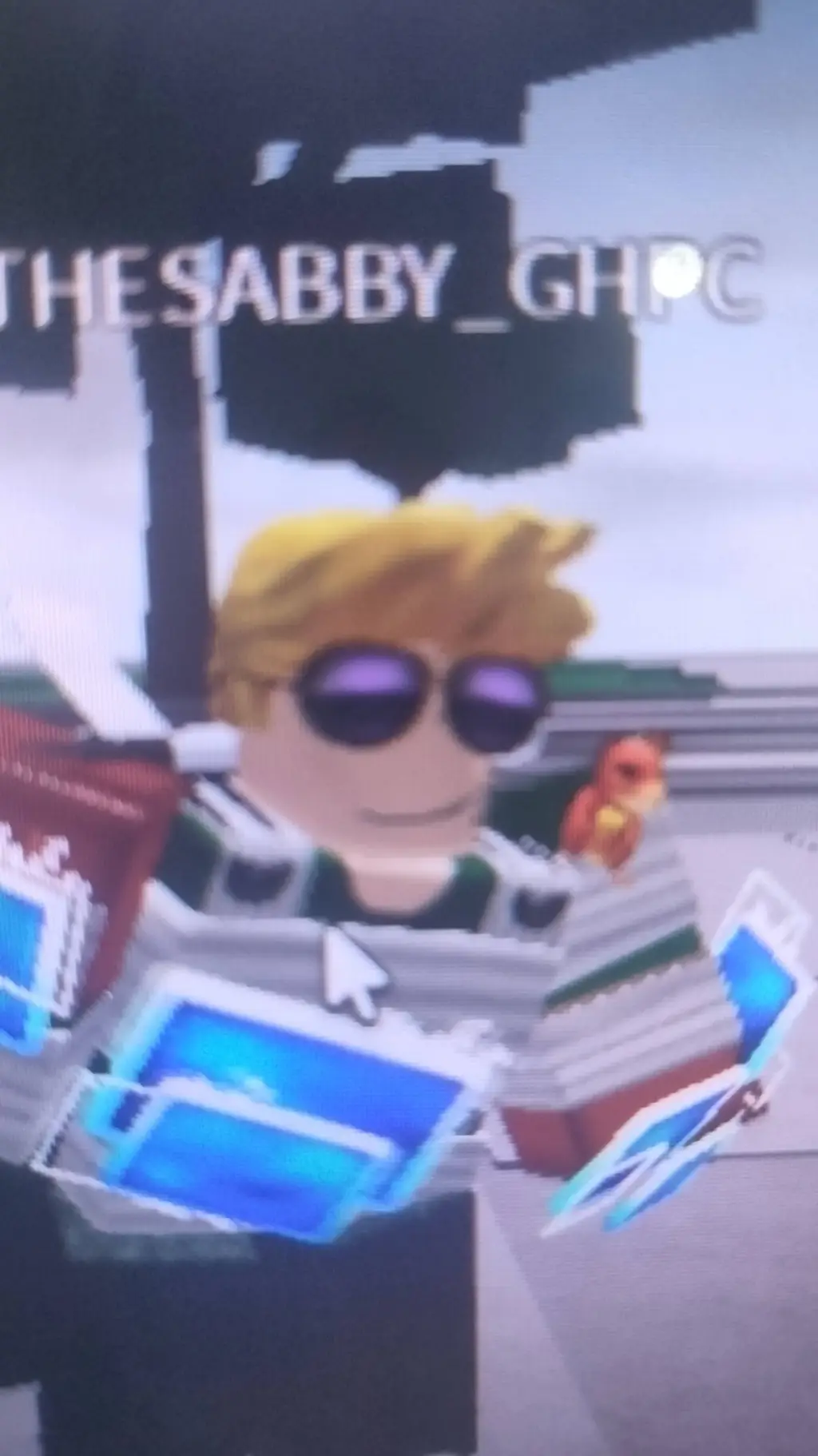 ai character: SABBY triste 😭🥺😢😢 background