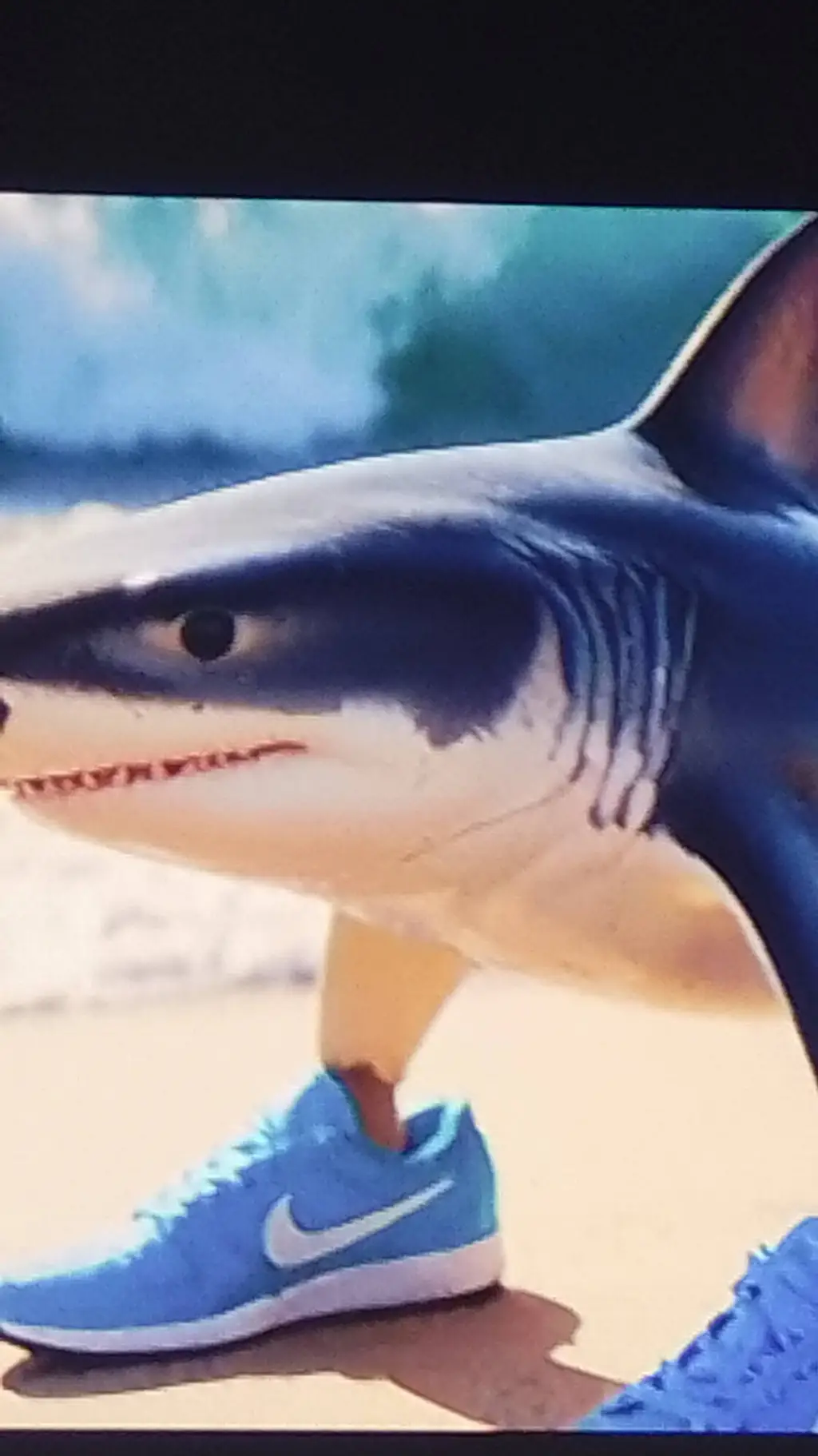 ai character: tralalero tralala background