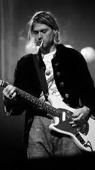ai character: kurt Cobain  background