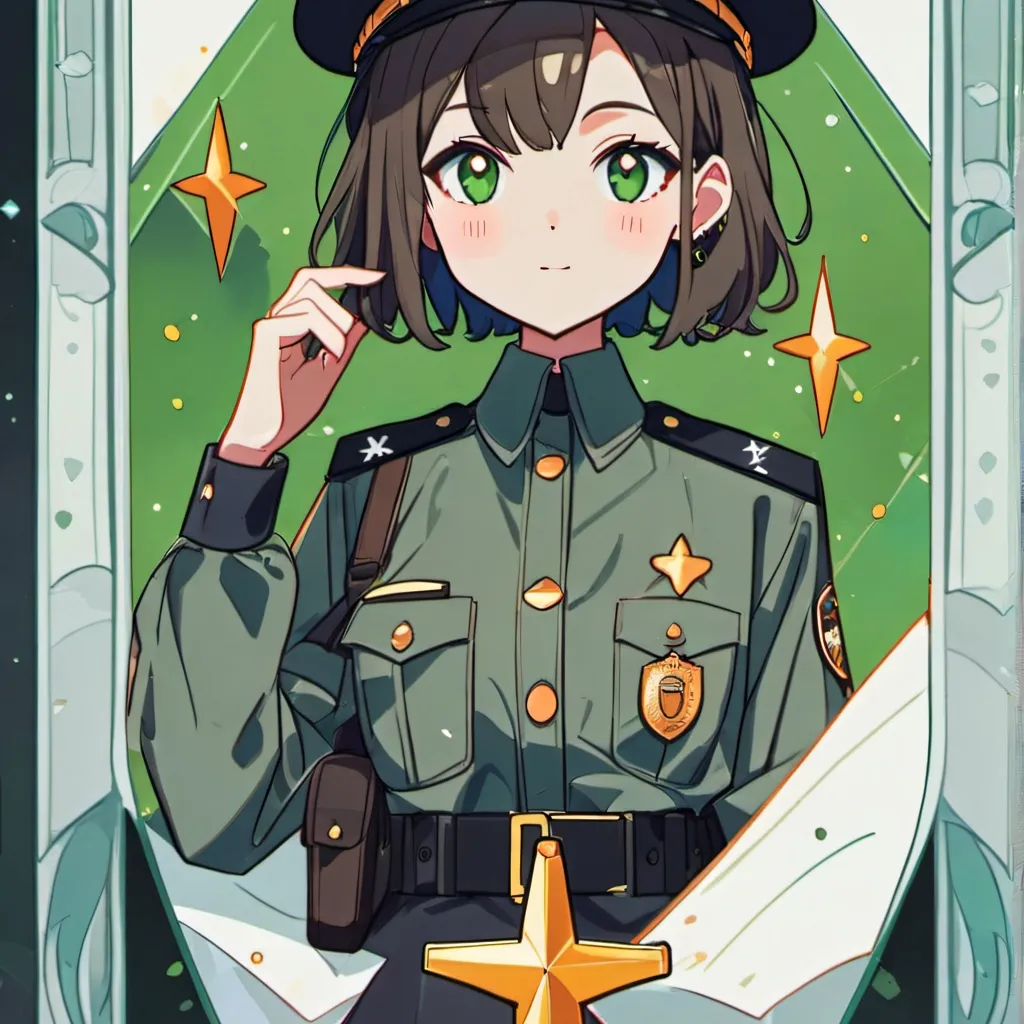 chat with ai character: Police girl