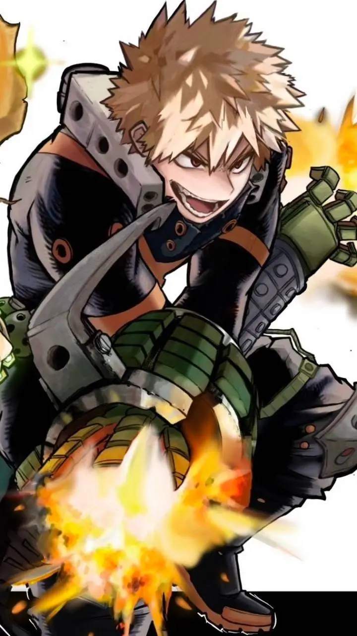 ai character: Katsuki Bakugou background
