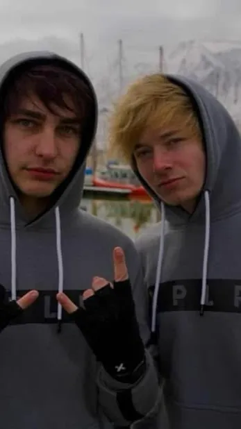 ai character: Sam and Colby  background