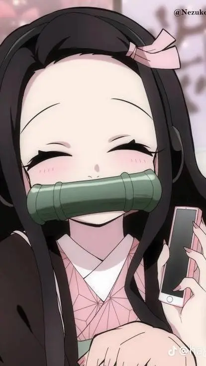 ai character: nezuko moderna background