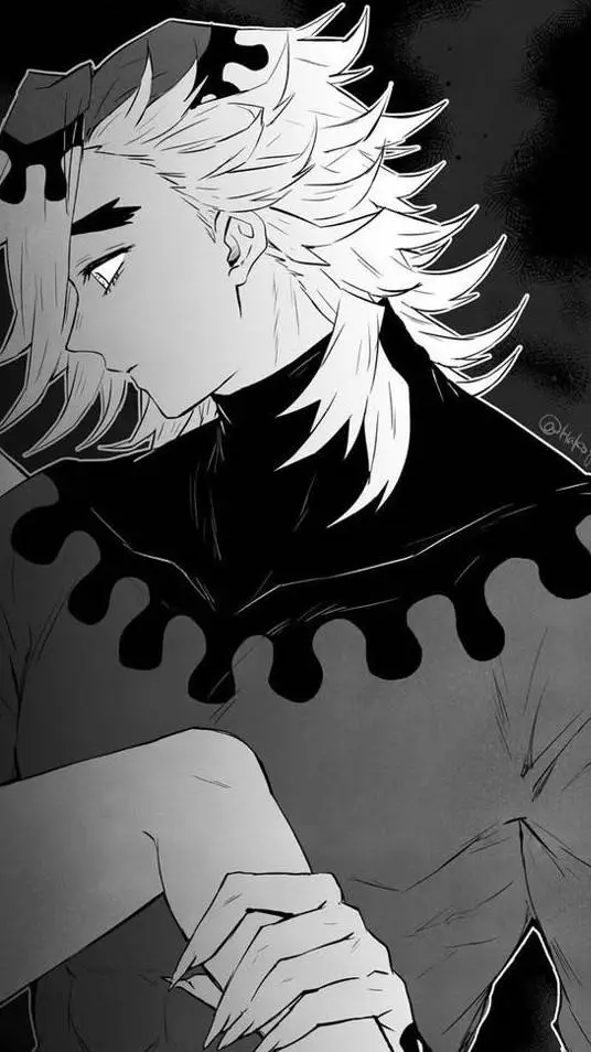 ai character: Douma.  background