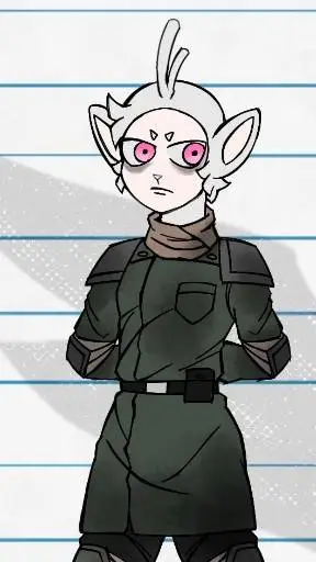 ai character: 2LT. Justin background