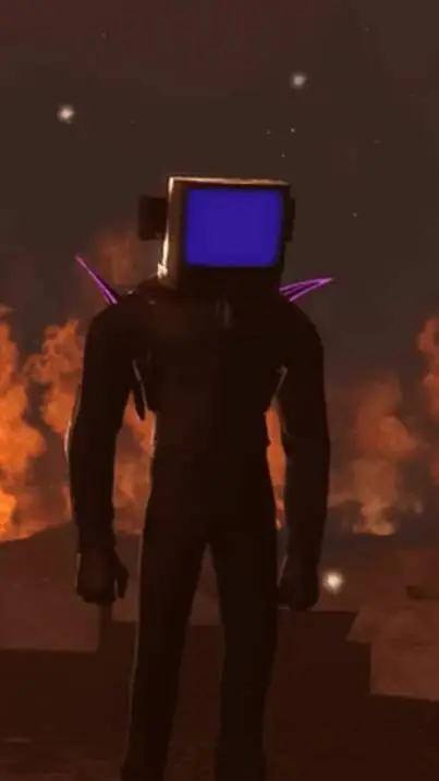 ai character: Energized Tvman background