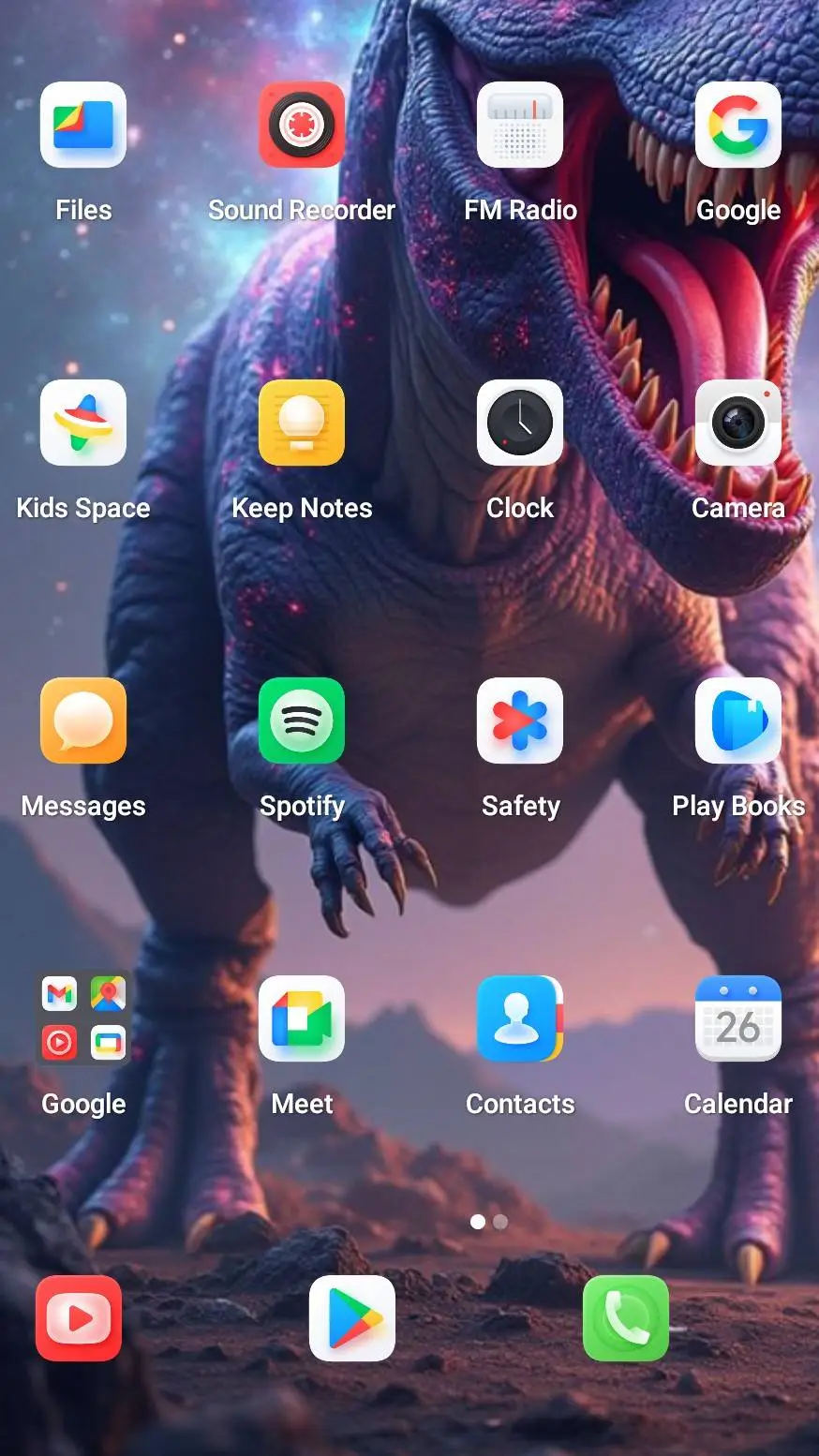 ai character: Phone background