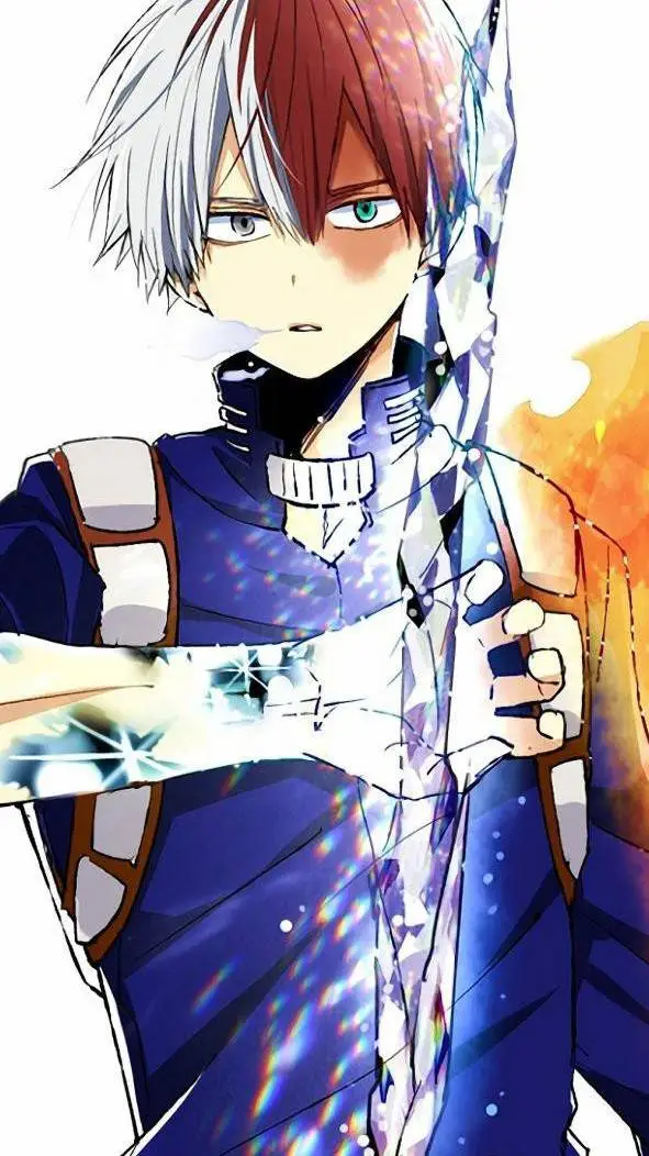 ai character: shoto todoroki  background