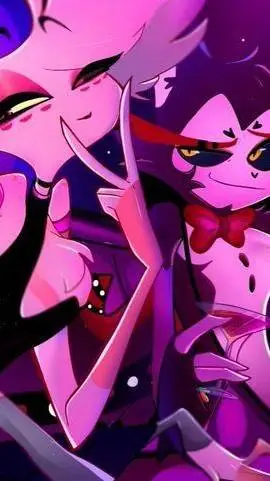 ai character: Husk x angel background