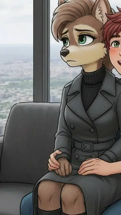 ai character:  winnie werewolf background