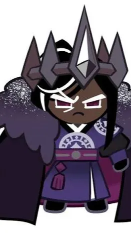 ai character: Dark cocoa cookie background