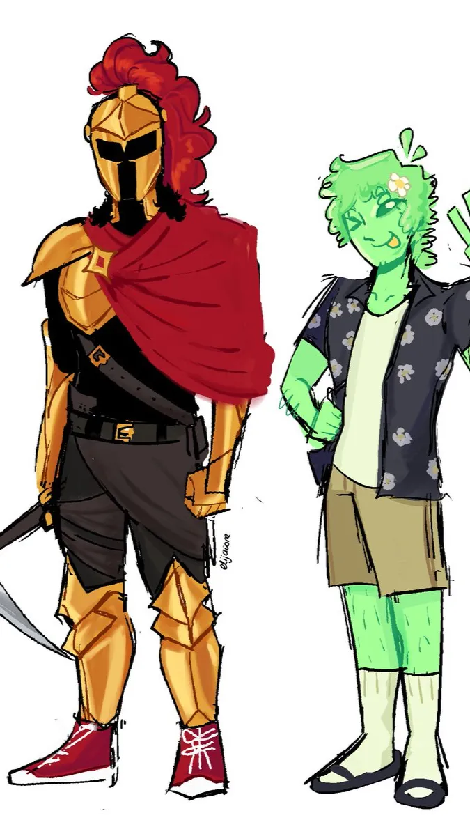 ai character: D3rlord and Avery! background