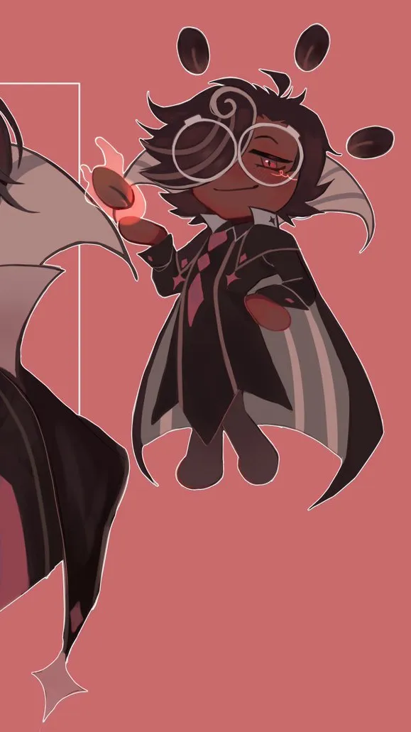 ai character: Espresso cookie ￼ background