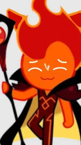 ai character: Cat Fire Spirit 🍪 background