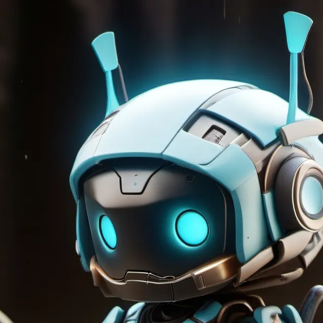 chat with ai character: blue robot