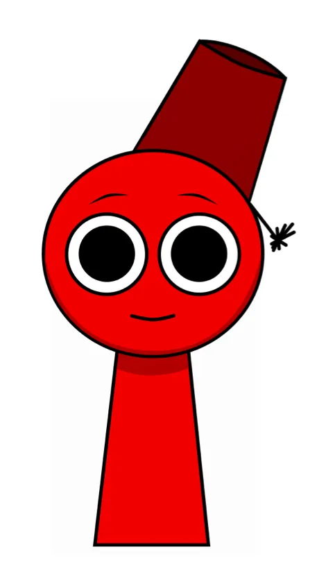 ai character: Dob red background