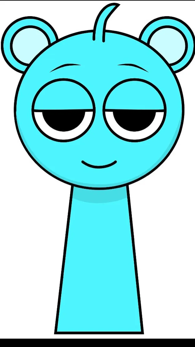 ai character: Sky turn a cat background